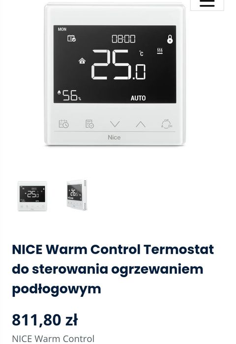 Sterowniki Nice Warm-Control Z-Wave (4 szt.) + Siłownik Salus GRATIS