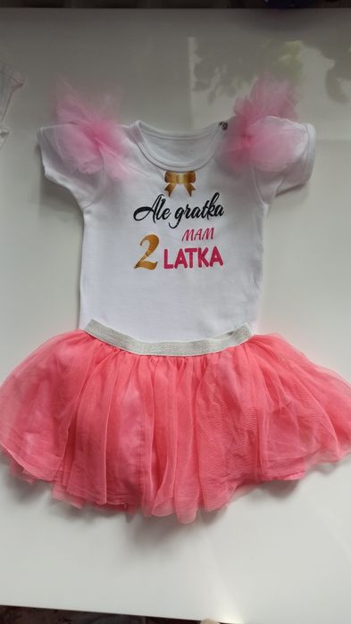zestaw urodzinowy body ale gratka mam dwa latka