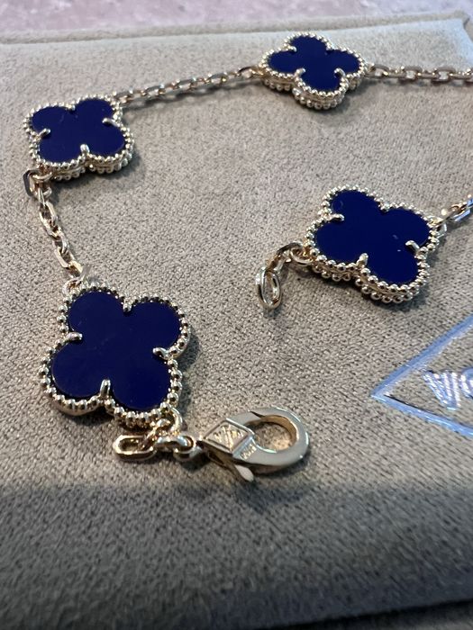 Bransoletka Van cleef granat premium