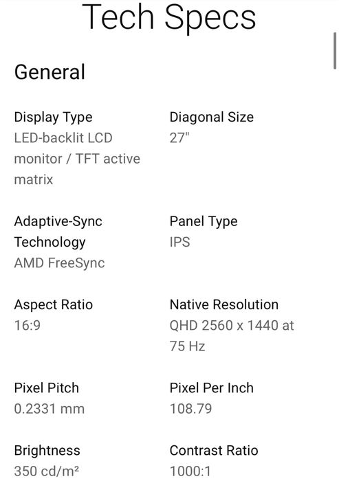 DELL Monitor S2721DS  27'' novo/new
