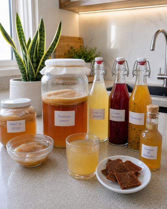 Kefir e Kombucha pronto para Venda, envio ou entrega