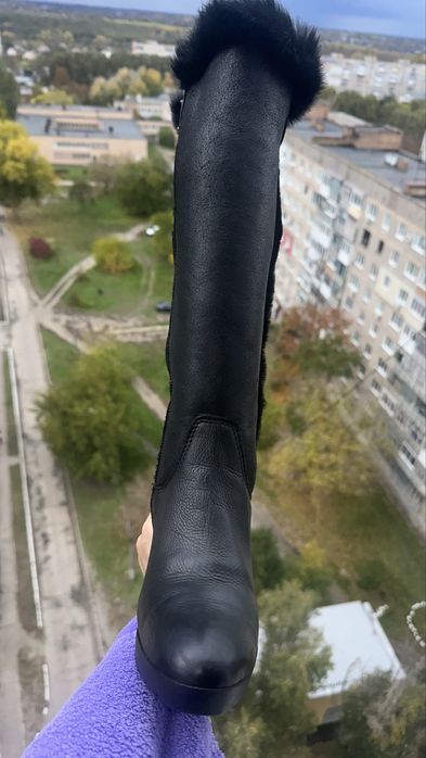 Baldinini Італія оригінал зимові шкіряні чоботи на цигейкі овчині р.37