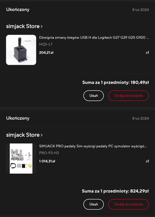 Zestaw simracing fanatec cls dd 8Nm simjack alu rig gotowy do zabawy