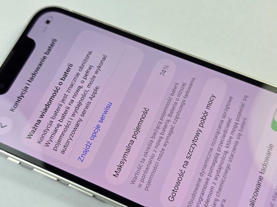 iPhone 13 mini 128GB / Starlight / Grade B / BAT 74% / Gwarancja + ładowarka