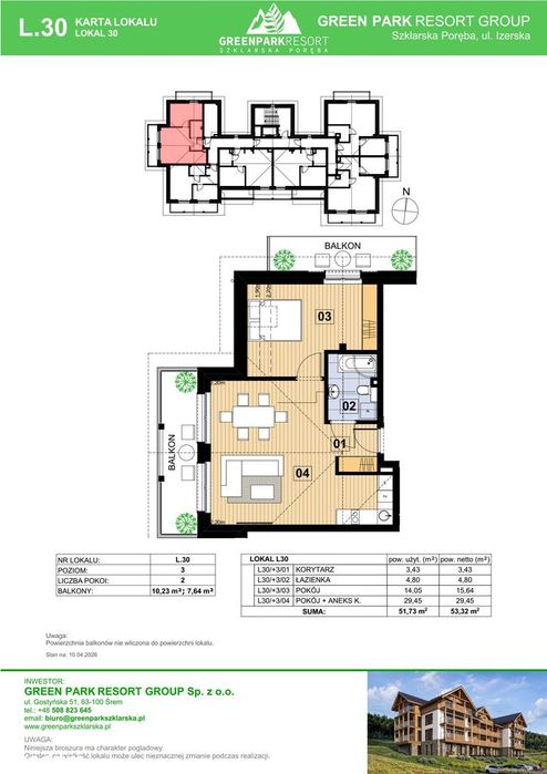 2-pokojowe mieszkanie 51m2 Bezpośrednio