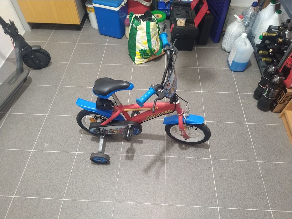 Bicicleta criança patrulha pata