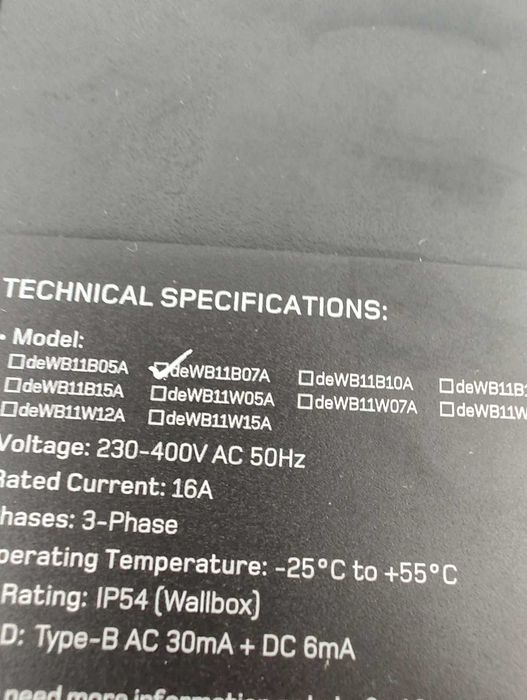 Wallbox 11 kW Tuya – nowy, na gwarancji