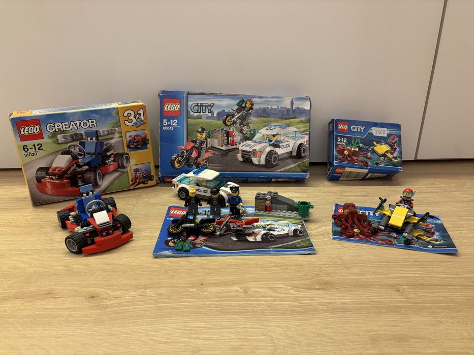 Zestaw lego 31030 , 60042 , 60090