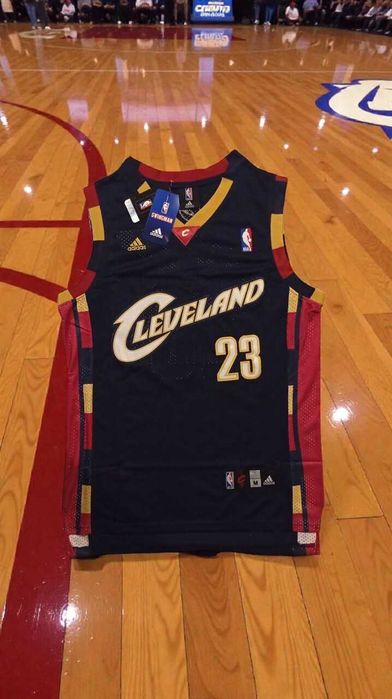 LeBron James Cavaliers Jersey Adidas Nowa Metka NBA Retro M koszykówka czarny czerwony