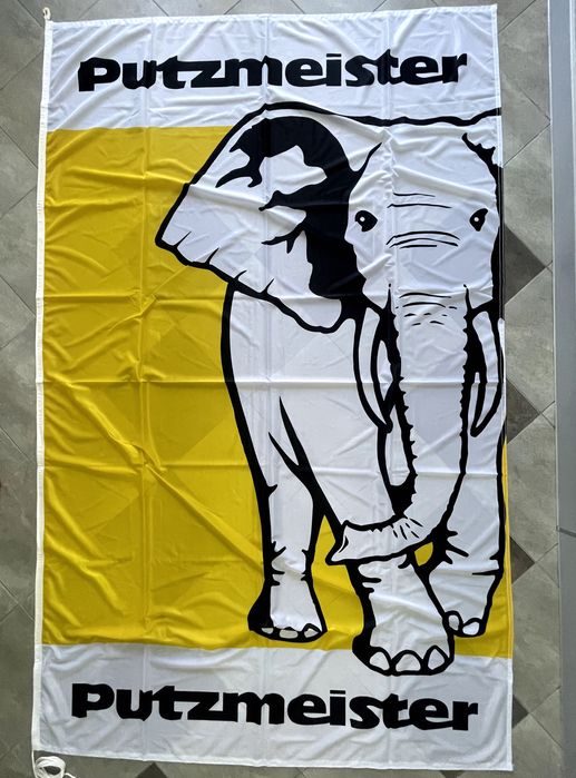 Putzmeister прапор 1,5х2,5м два різновида нові запечатані в упаковках