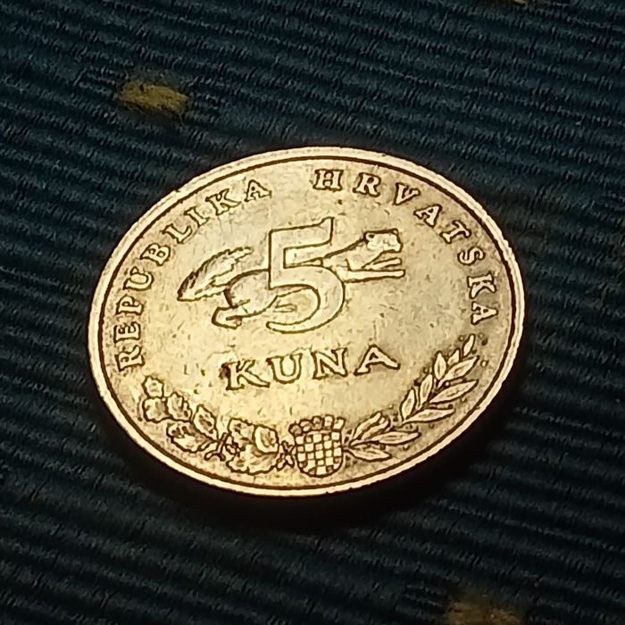 Moeda 5 kuna Croacia 1998