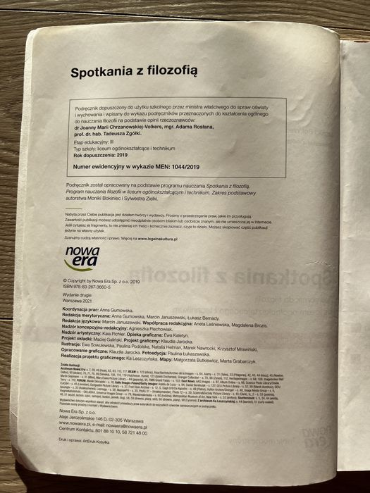 Spotkanie z filozofią - zakres podstawowy