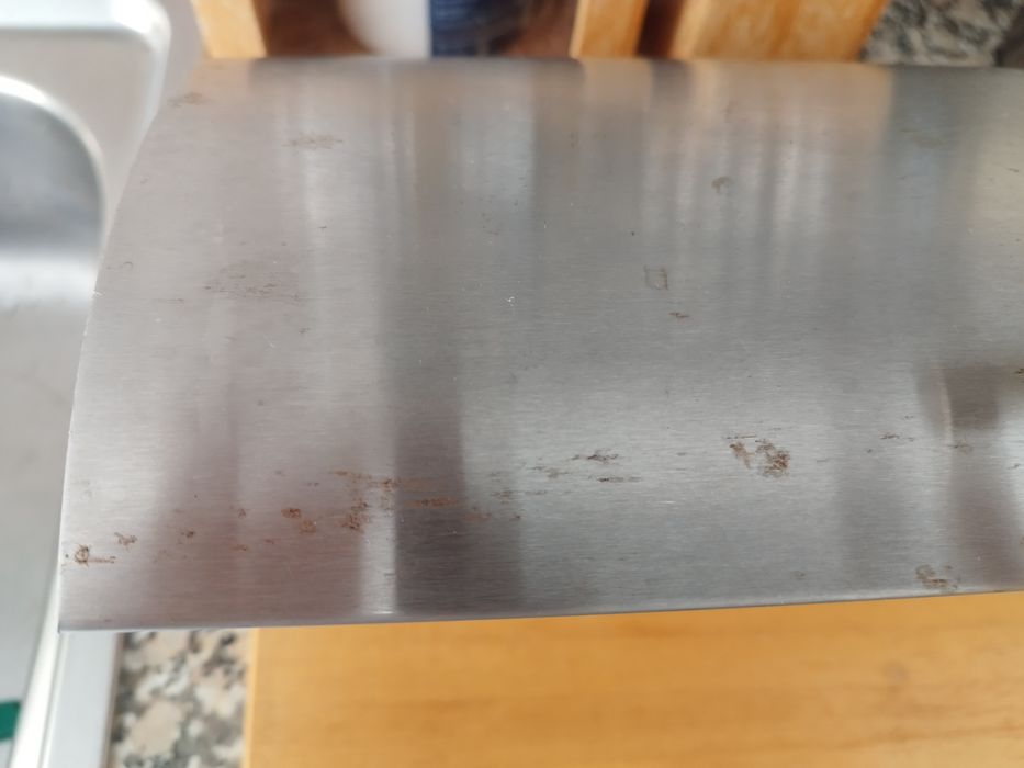 Caixa pão inox e madeira