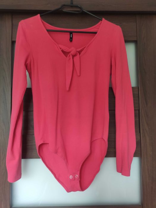 Body damskie malinowe czerwone Sinasy S