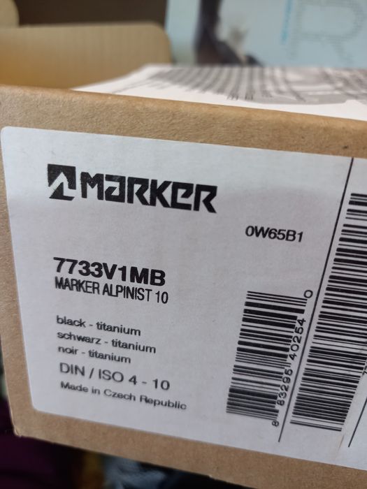 Wiązanie wiązania skiturowe Marker Alpnist 10 Din ISO 4 - 10 + skistop