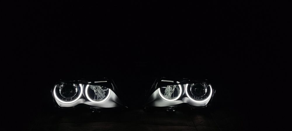 BMW E46 Lampy ZKW BiLED+Ringi COTTON NOWE Regeneracja Mocne Światło!