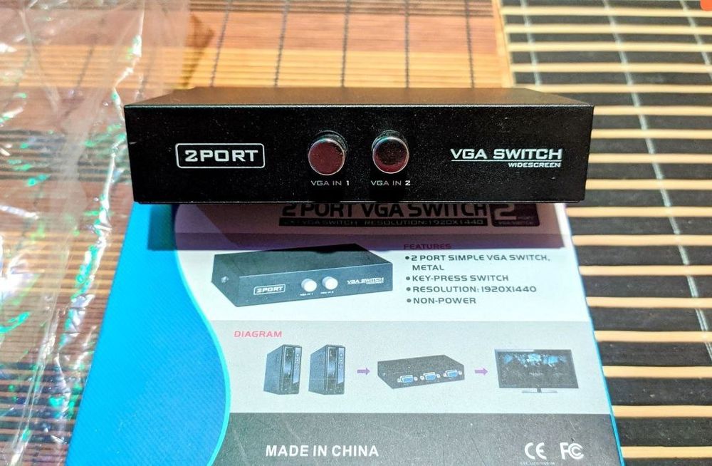 Switch, перемикач VGA - між двома ПК