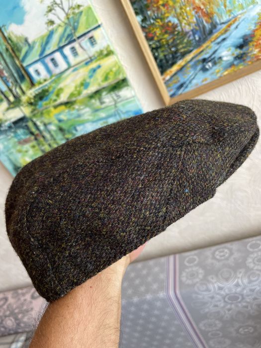 Чоловіча кепка гаврош / flat cap Next x Harris Tweed (100% шерсть, L/XL)