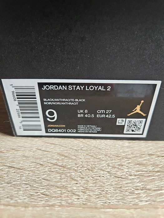 NIKE Jordan Stay Loyal 2 Black 42,5  27cm. ORYGINALNE NOWE