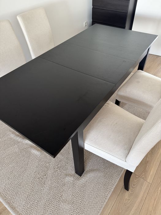 Conjunto de jantar IKEA – BJURSTA + 4 cadeiras HENRIKSDAL