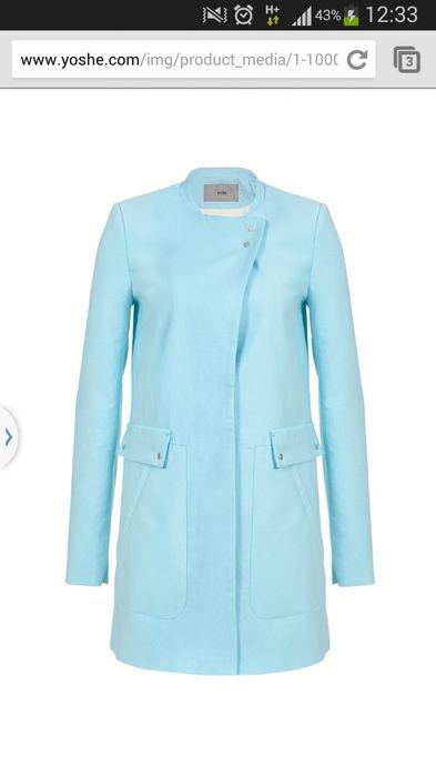 Yoshe płaszczyk baby blue rozm.34