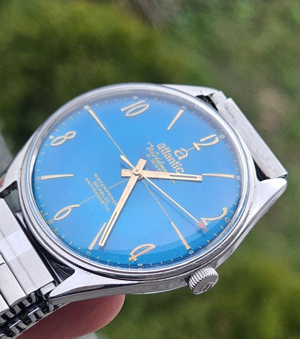 Zegarek męski Atlantic Worldmaster  blue DialVintage
