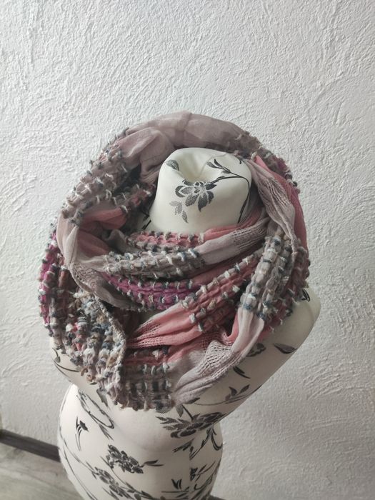 Super wygodny szal komin kolory różu