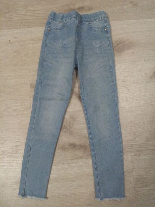 Calças ganga azuis claras 9, 10 anos