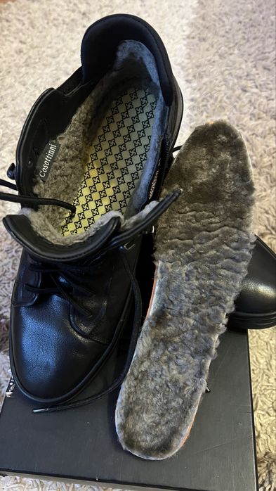 Ботинки зимние мужские черные Cosottinni