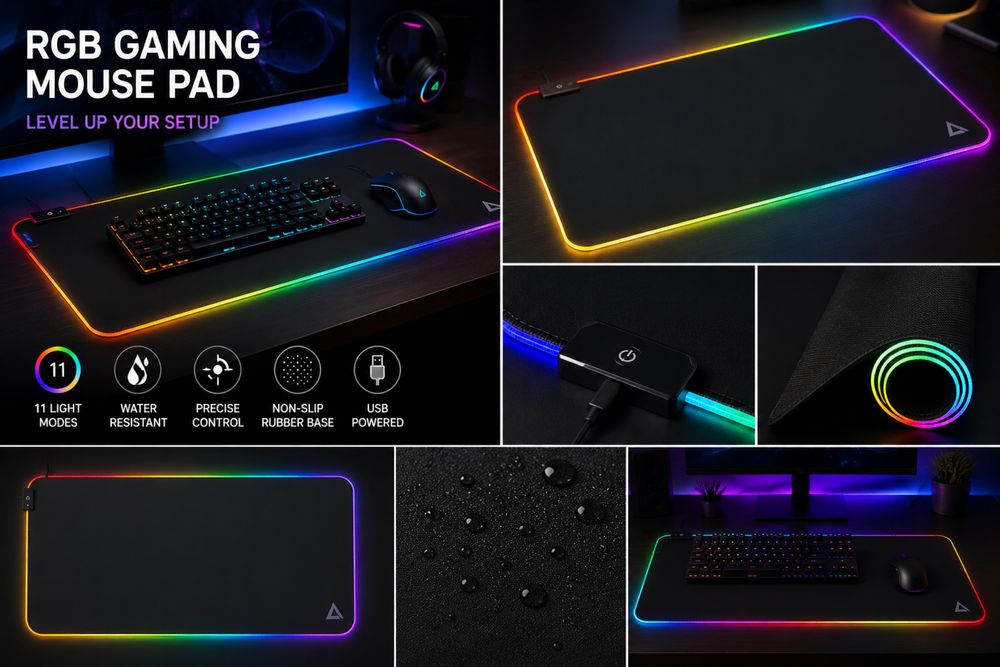 RGB Gaming Mouse Pad XXL 90x40cm