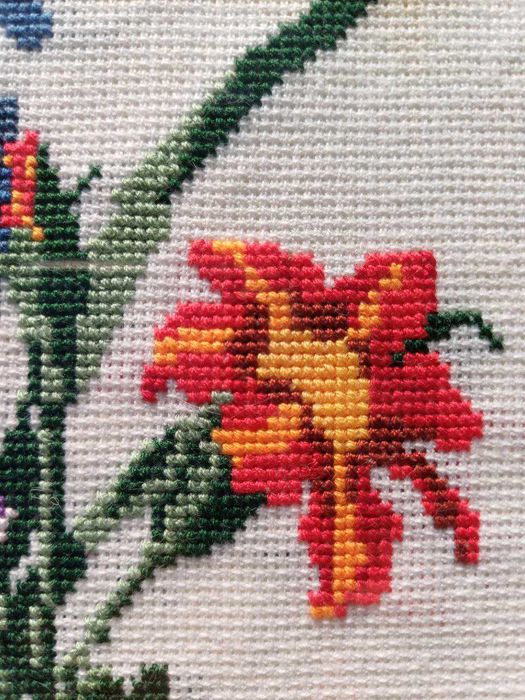 Вишита картина ручної роботи "Букет"