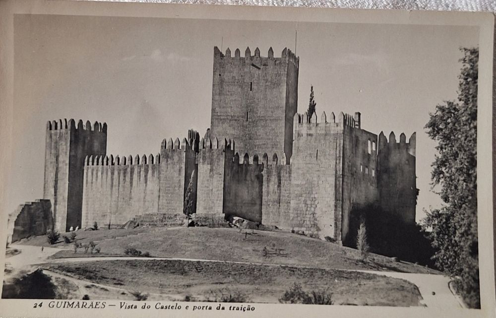 Postais Portugal Alcobaça Fátima Guimarães Leiria  anos 50  sepia