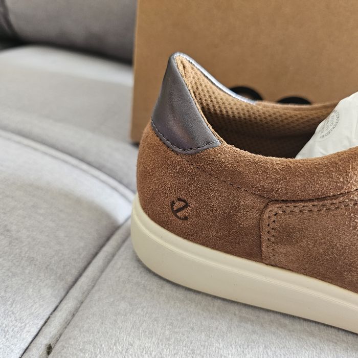 Ecco classic casual brązowe zamszowe 38 24.5