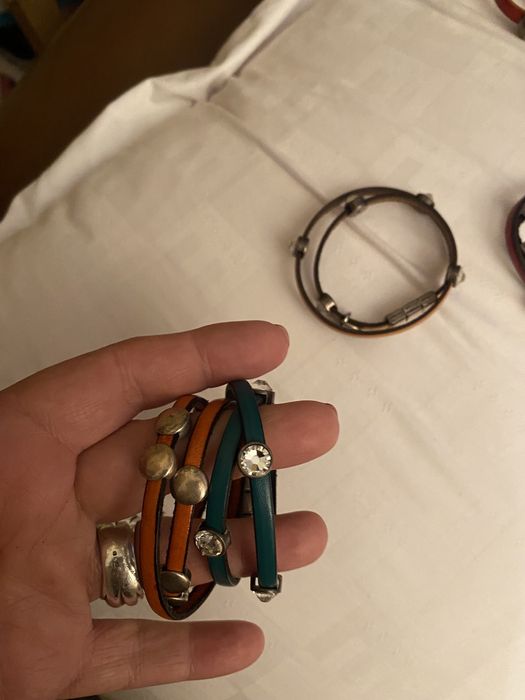 Lote Pulseiras pele verdadeira