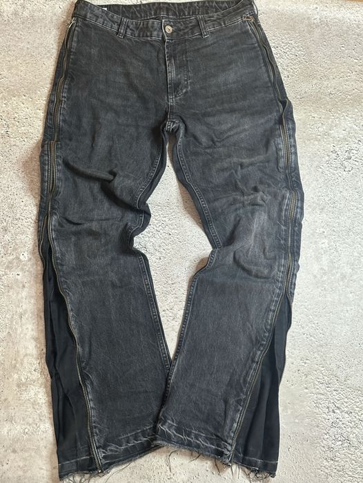zip zara flared jeans