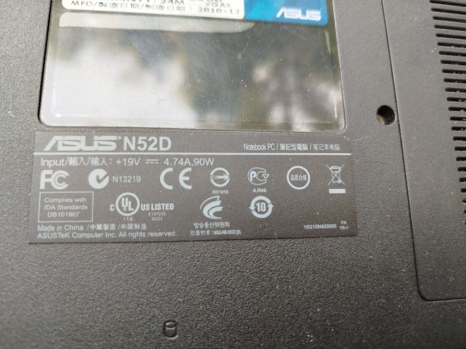 Ноутбук Asus  N52D