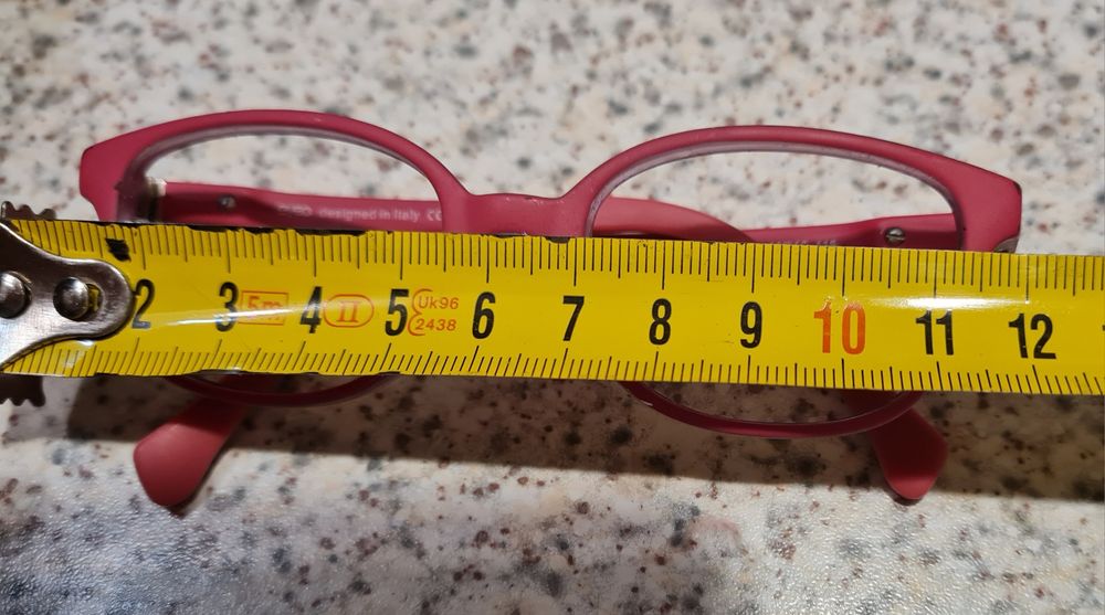 Okulary-oprawki różowe dla dziewczynki 12cm