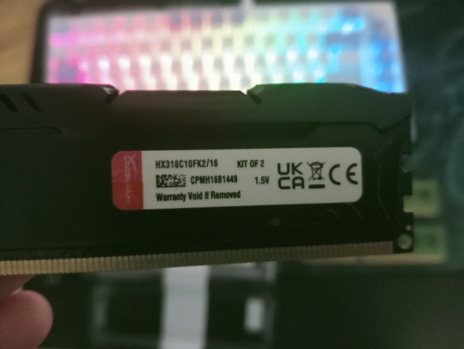 DDR3 16 + 16 gb Kingston Micron