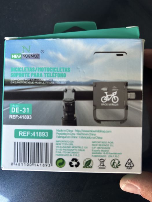 Suportes em aluminio para mota/bicicleta etc em preto espetaculares !