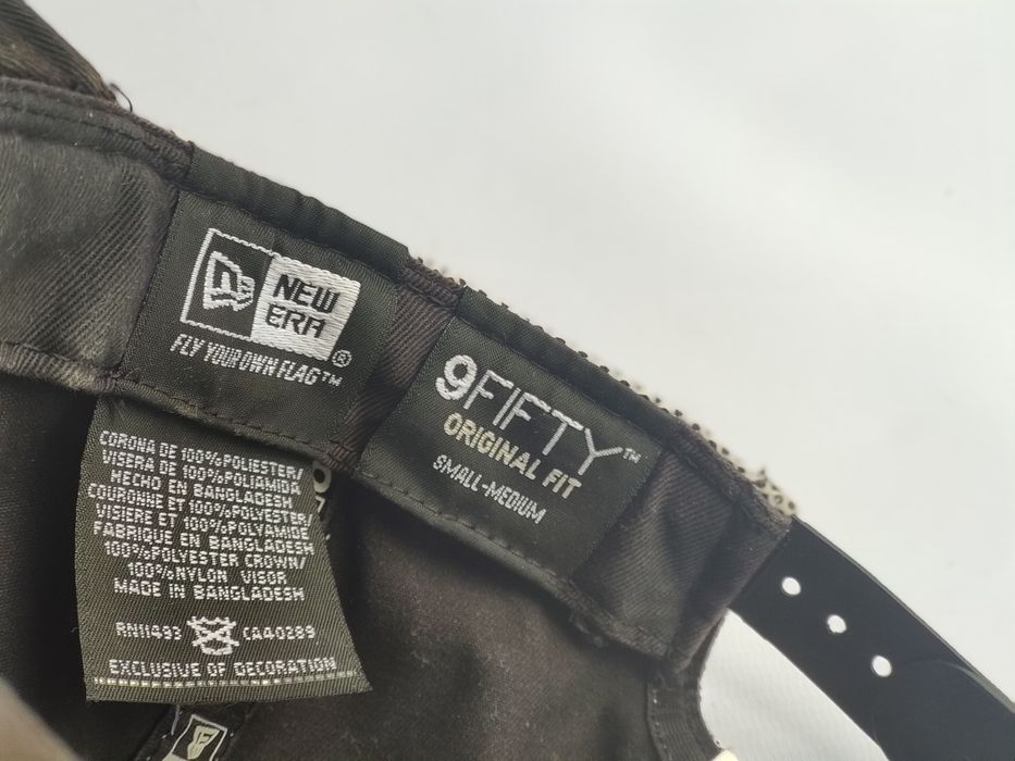 Chapéu Boné Cap New Era 9FIFTY Nylon Mesh DALLAS COWBOYS Black/White S