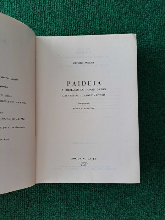 Paideia - A Formação do Homem Grego - Werner Jaeger
