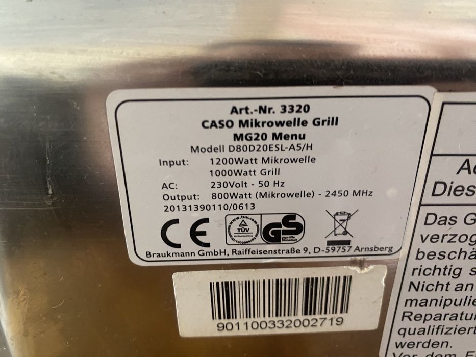 Мікрохвильова Coso Mg20