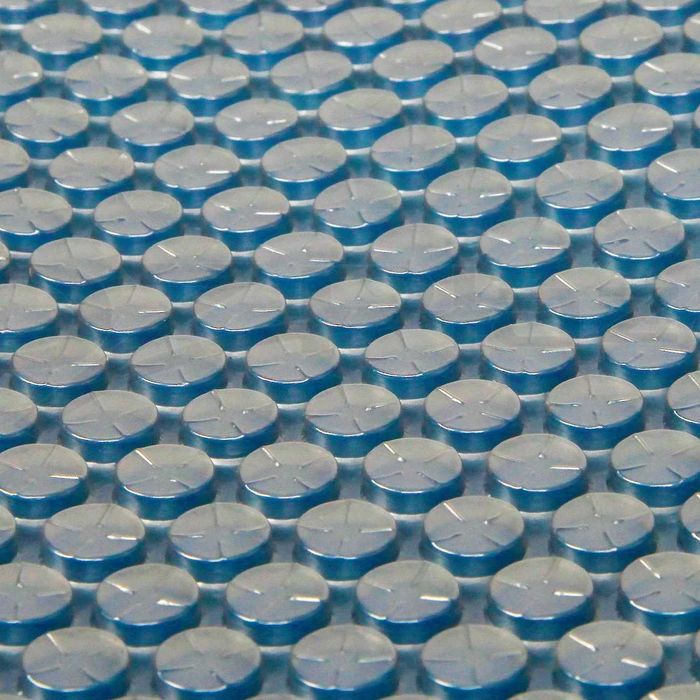 Folia solarna do basenu Bubbles 500 µm, szerokość 6 srebrno-niebieska