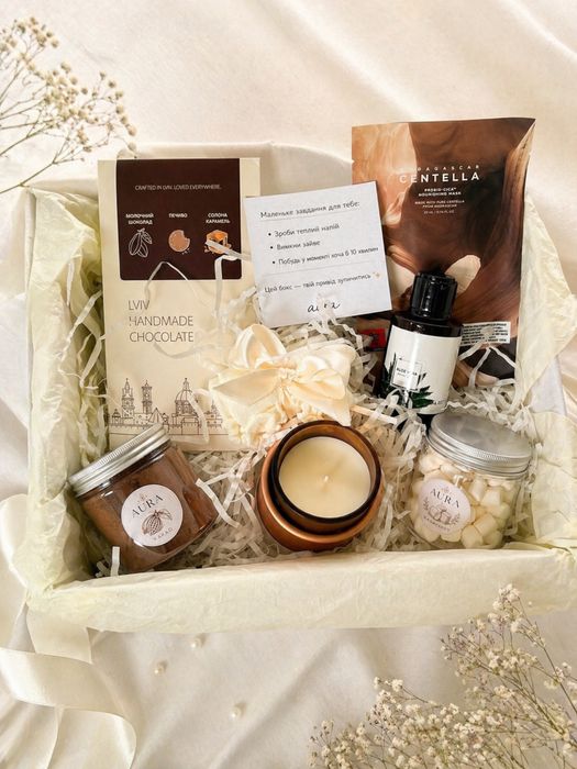 Подарунковий бокс  AURA cozy ritual | готовий подарунок