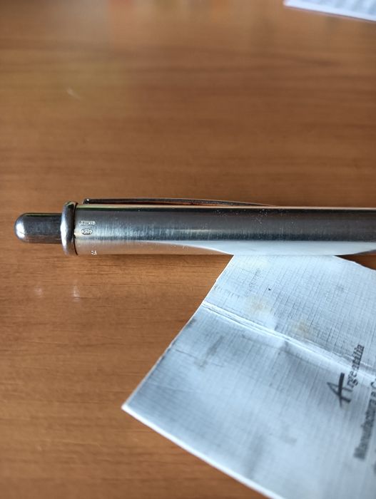 Caneta prata de lei ( 0.925)Argentália com certificado de garantia