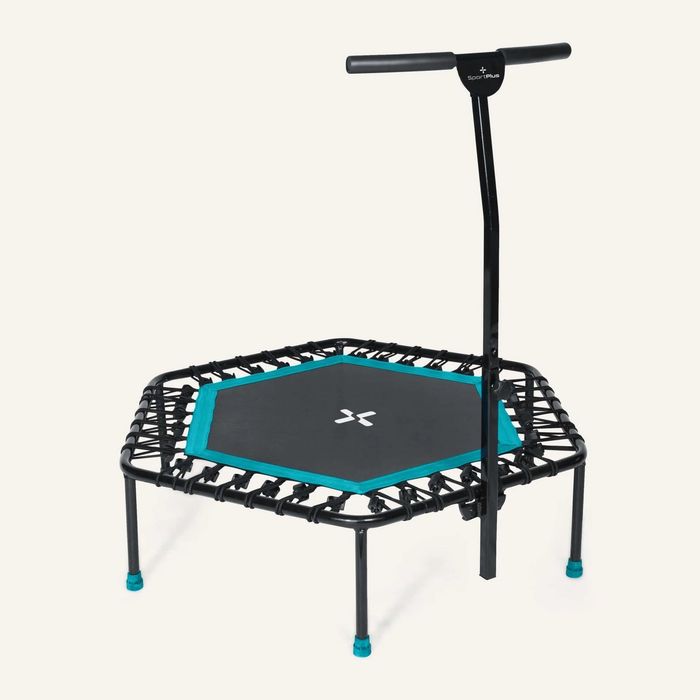 Trampolina Fitness Sportplus Sp-T-1100-T 126Cm Uchwyt 130Kg Turkusowa