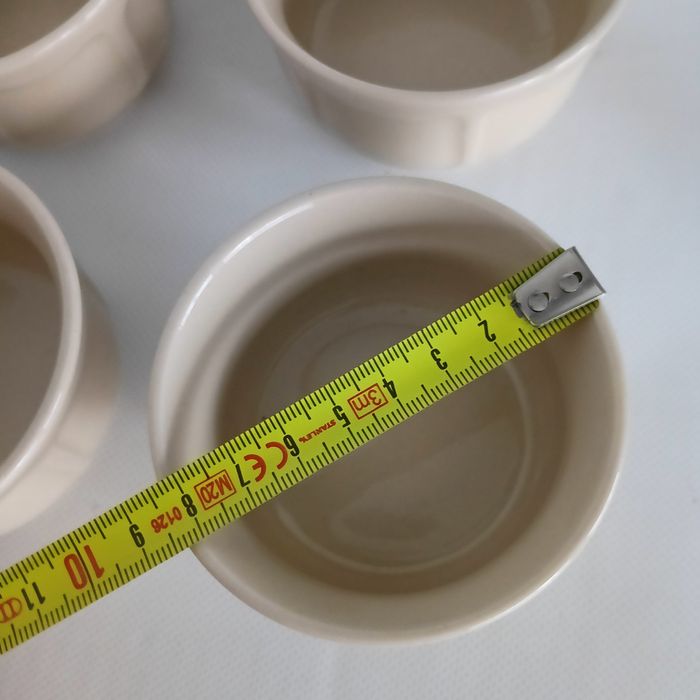 Miseczki kokilki Pruszków PRL zestaw 4 sztuki