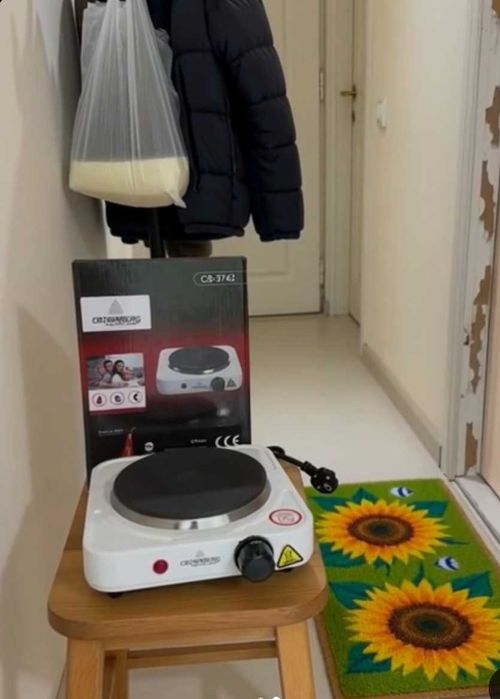 Електроплита на одну конфорку для дачі гуртожитку чи балкона