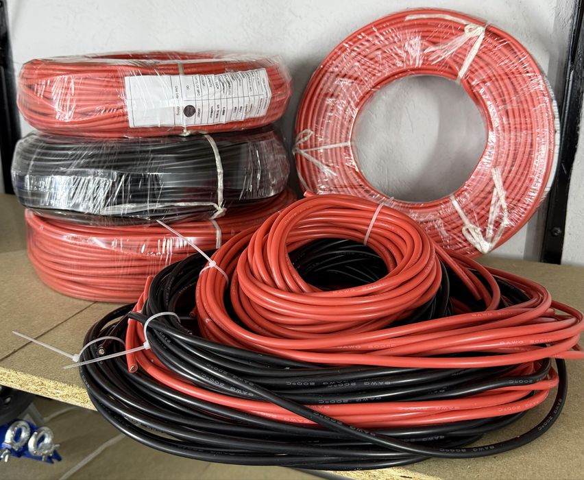 Силіконовий кабель 8AWG багатожильний мідний луджений провід В НАЯВНОСТІ.