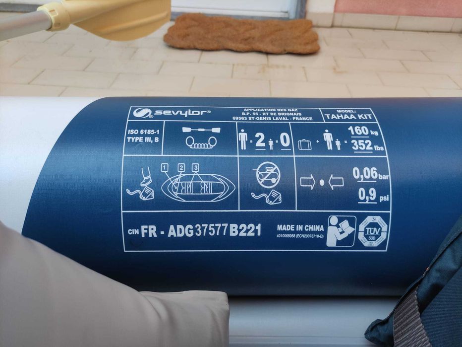 Caiaque + Pagaia + Colete + Bomba | 1 Utilização | c/ garantia